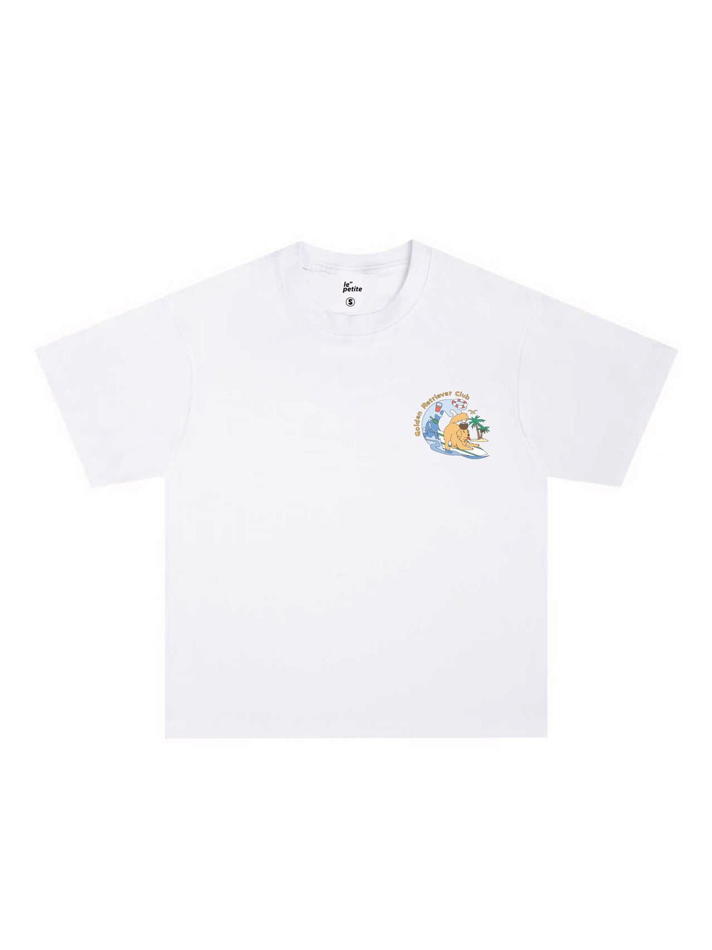 Short Sleeve T Shirt (Korean Cut Oversize) Golden Retriever