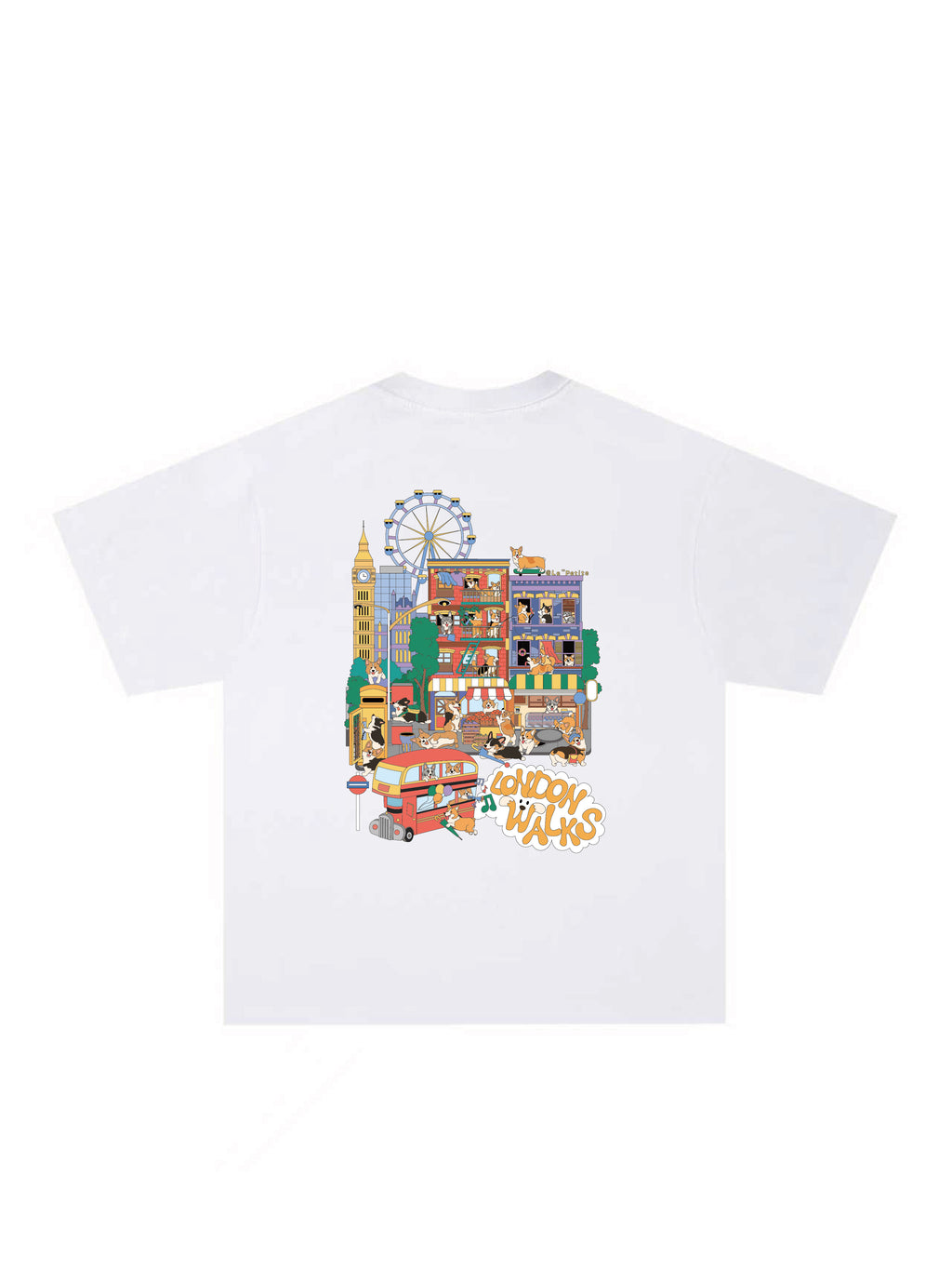 Short Sleeve T Shirt (Korean Cut Oversize) Corgi