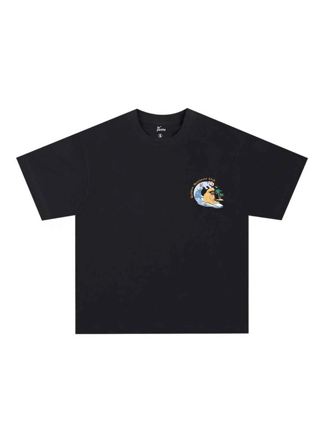 Short Sleeve T Shirt (Korean Cut Oversize) Golden Retriever