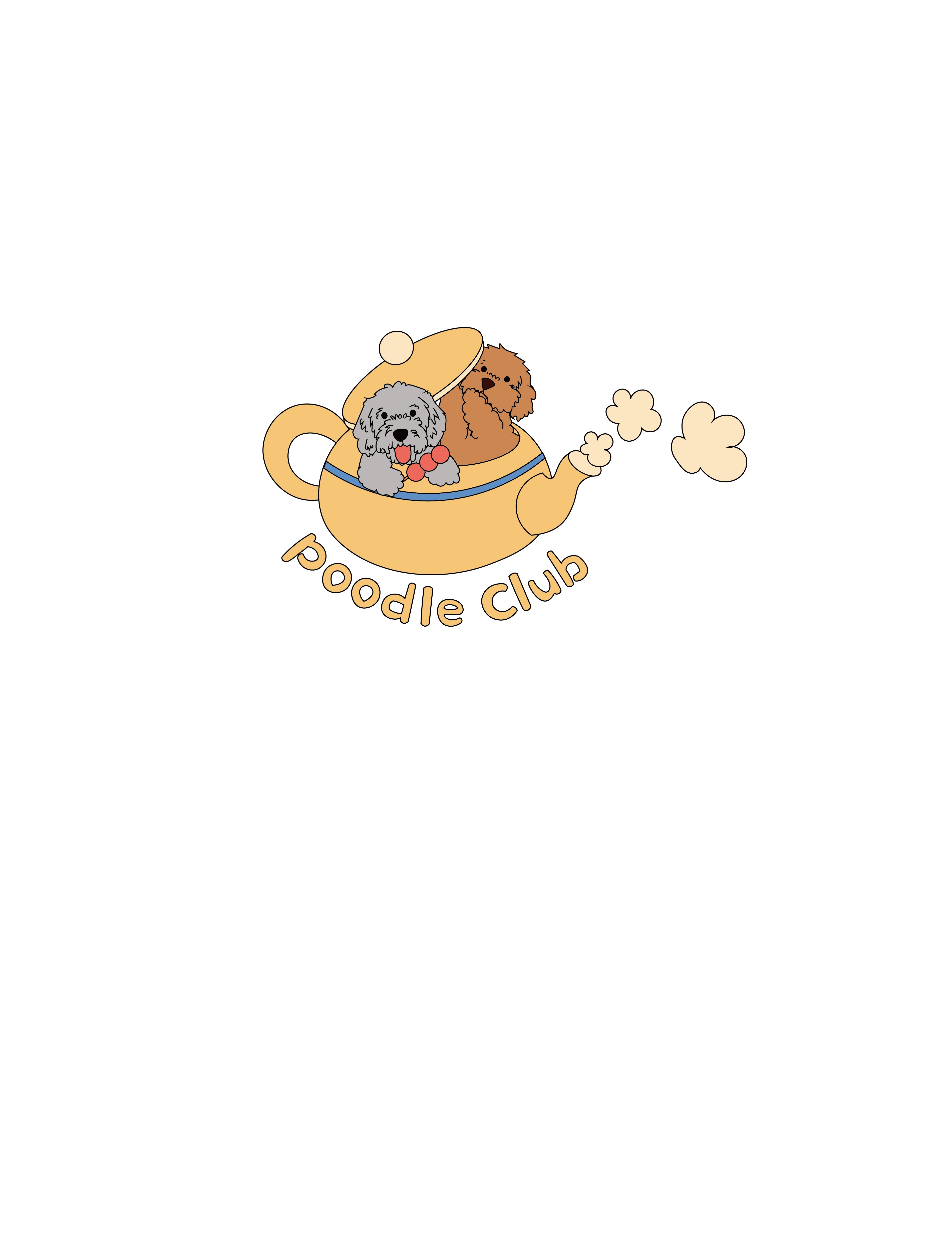 Short Sleeve T Shirt (Korean Cut Oversize) Poodle